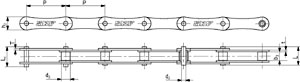 Цепь PHC 216BX10FT